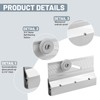 Ptazucv 4-Pack M 6053 Shower Door Accessories,Door Top Bracket Roller