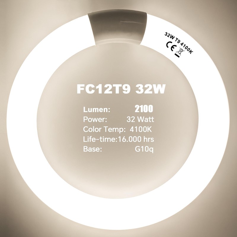 FC8T9/CW 22W and FC12T9/CW 32W Cool White Set, 8 inch