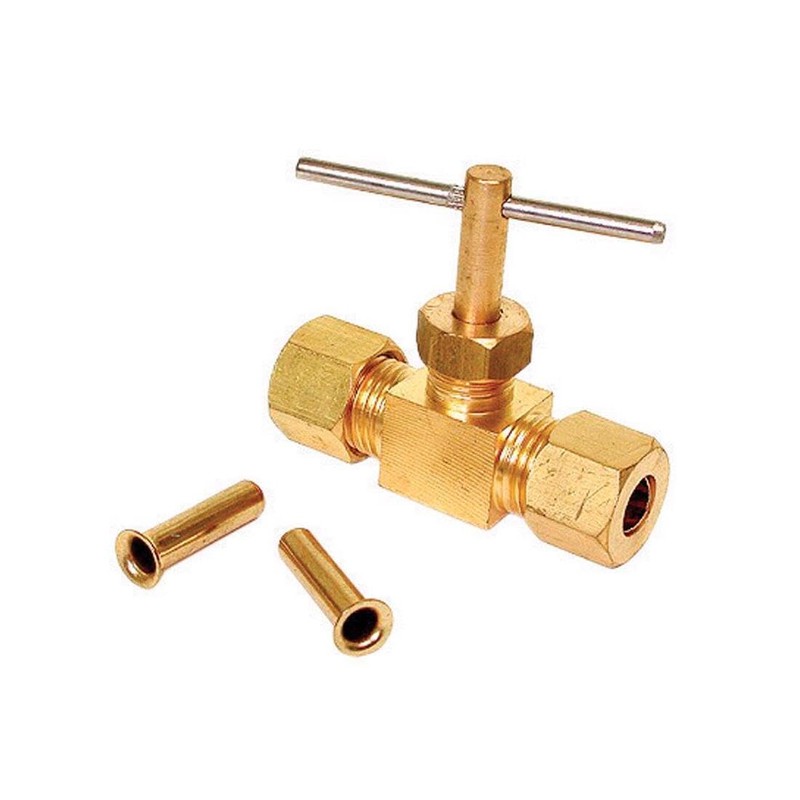 Dial Manufacturing 1732-8402 1/4" Comp Straight Needle Valve