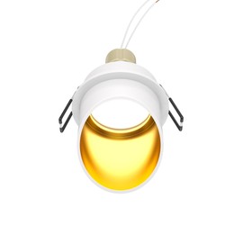 MAYTONI DECORATIVE LIGHTING Lipari Ceiling Light White with Gold IP 20 GU10 Aluminium for Living Room, Kitchen, Bedroom, Dining Room, Office