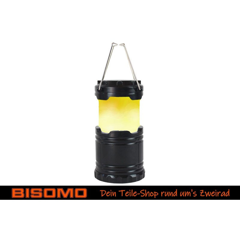 Outdoor Camping Lantern, Flame Effect or White Light, Diameter 87