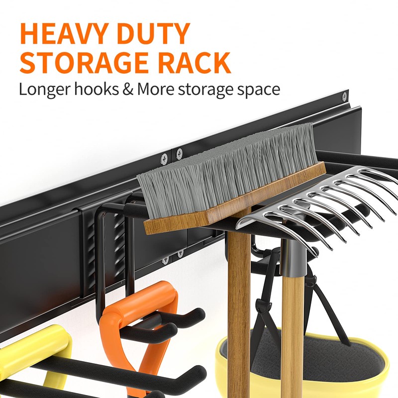 Garage Tool Organizer Wall Mount 11 PCS Garden Tool Organizer