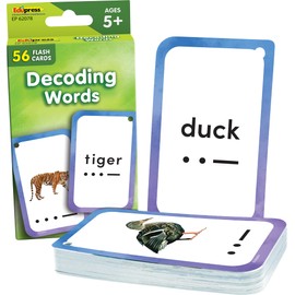Teacher Created Resources Decoding Words Flash Cards (EP62078), Medium