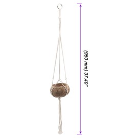 HEIYUET 8er Set Makramee Blumenampel, 95cm Lang Boho Deko Baumwollseil Hängeampel Blumentopf Hängend Pflanzenaufhänger für Innen Außen Decken Balkone Wanddekoration