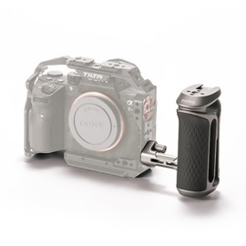 Tilta Xeno Side Grip with Dual 1/4"-20 Screws, Ergonomic Side Handle for DSLR/Mirorrless Camera Rigs and Monitor Rigs - Titanium Grey TA-XSH4-TG