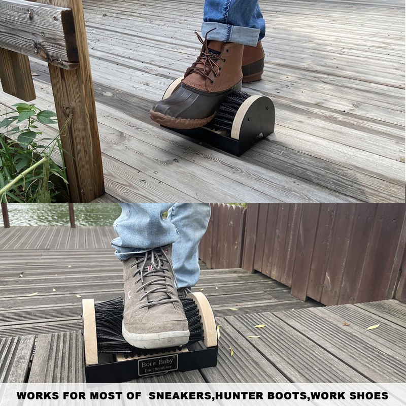 Boot Scrubber - Outdoor Heavy Duty Boot Scraper Brush &