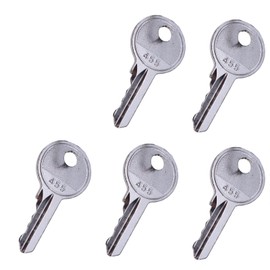 BLUESUNSOLAR 5PCS Ignition Keys 455 Key 7010698 without Key Ring Replacement for JLG 25RTS 33RTS 40RTS 400RTS 500RTS (5 PCS)