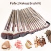Brochas de Maquillaje Profesional Kit 15 Piezas Set de Brochas