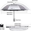 G4Free 62 Inch UV Protection Golf Umbrella Auto Open Vented
