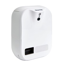 Closer Pets TreatView Pet Indoor Security Camera with Phone App (iOS/Android Compatible), with Night Vision and Built-in Treat Dispenser