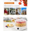 Commercial Chef Food Dehydrator, Five 9.25” BPA-Free Plastic Trays, Dehydrates