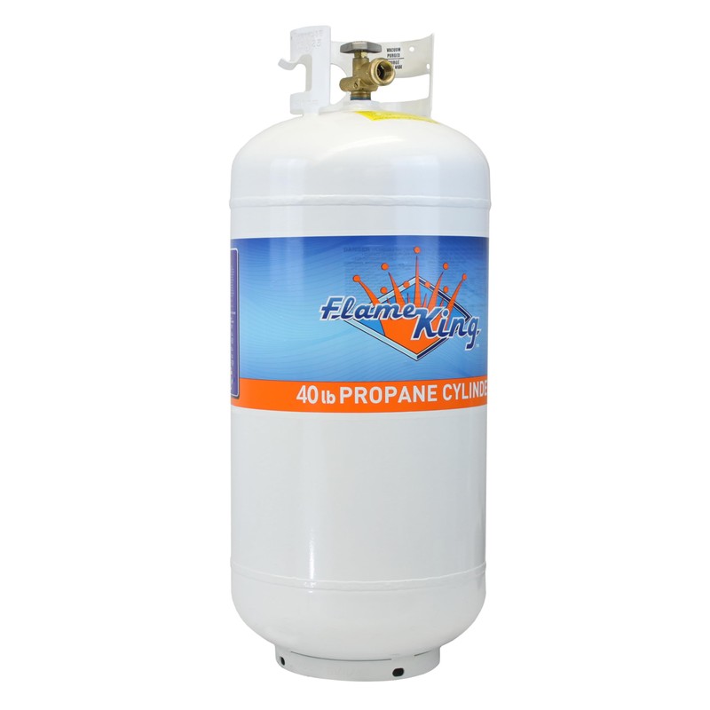 Flame King YSN401 40 Pound Steel Propane Tank Cylinder With