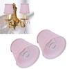 2PCS European Style E14 Lamp Shade Pink Lampshade for Chandelier