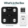 iHome Digital WiFi Smart Scale for Body Weight, Weight Scale,
