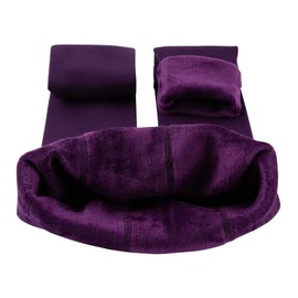 Ouye Women's Full Length Fleece Lining Thermal Leggings Purple,One Size