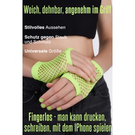 Nothing but Love Gloves without fingers hand warmers arm warmers mittens women's fingerless mesh gloves, light green