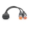 OTKEFDI Motorbike OBD Diagnostic 4+6Pin 2 in 1 Adapter,H-Davidson Motorcycles