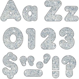 Trend Enterprises, Inc. Silver Sparkle 10.16 cm Casual Combo Letras listas