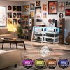 armocity 4-Tier AV Media Stand with Power Strips, Corner TV
