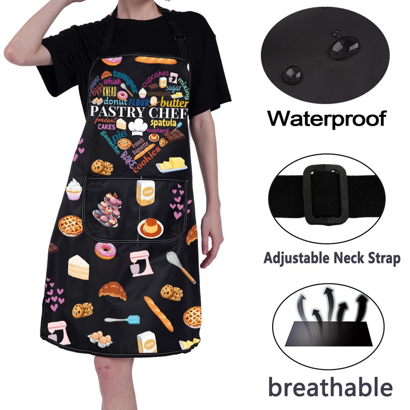 ENSIANTH Pastry Chef Apron Baker Gift Baking Kitchen Apron Pastry