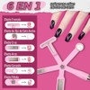 Kit 4pcs Imán de Uñas 3D Ojo de Gato Magnético