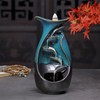 Ceramic Backflow Incense Holder, Waterfall Incense Burner, with 20 Backflow