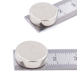 Aprilheld 15 Disc Magnets 15 x 5 mm N52 Strongest Class Neodymium Magnets Extra Strong Power Magnet for Notice Board, Whiteboard, Photo, Fridge Mini Magnetic Disc