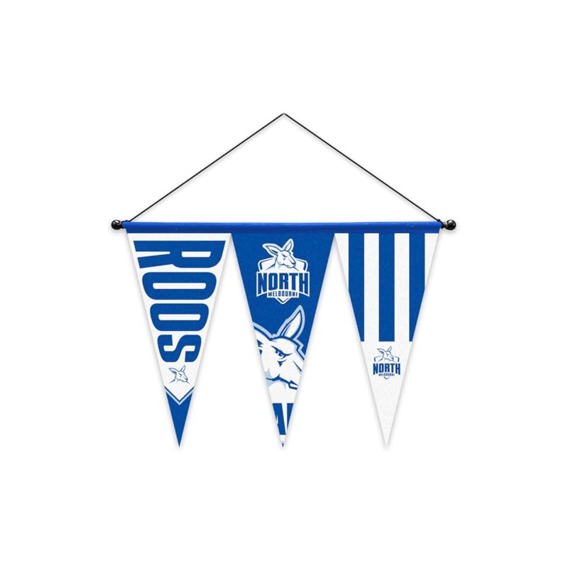 North Melbourne Kangaroos AFL Footy Set of 3 Felt Wall