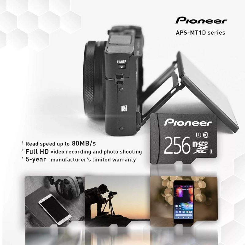 Pioneer 32GB microSD Classic with Adapter - C10, U1, Full