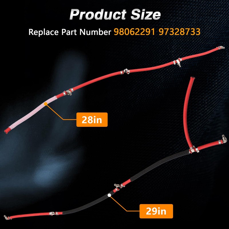 KPALAG Diesel Fuel Injector Return Line Compatible with Duramax LLY