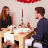 Niviy Valentines Gnome Table Runner 13 x 48 Inch, Plaid