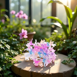 ZGLUZP 30 Pcs Dragonfly Orchid Clips Orchid Grower Support Cute Garden Plant Flower Vine Support Clips Creative Plant Cages Supports