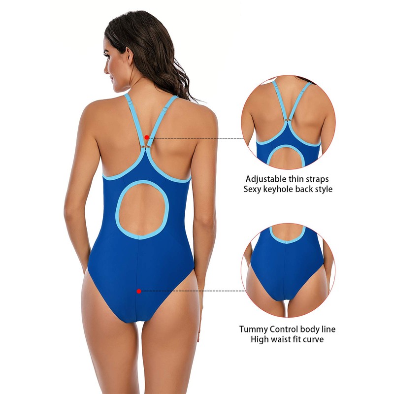 Century Star Trajes de baño deportivos de una pieza para