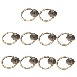 Operitacx 12 Stück Schwarzer Griffring Mit Antiker Schranktür Zugstange Türknöpfe Runder Türgriff Schlüssel Moderne Möbel Innenbereich Französische Provinz Schubladenzüge
