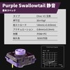 Kailh Silent Purple Swallowtail Mini Quiet Low Profile Key Switches,