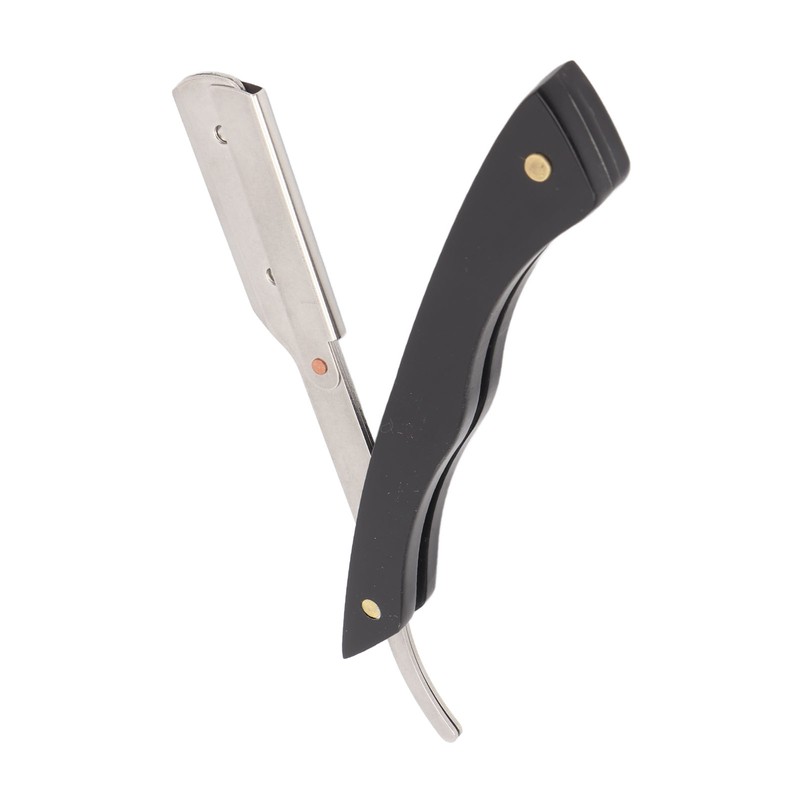 Beard Blade Holder Stainless Steel Foldable Manual Barber Straight Edge