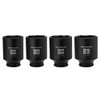 MIXPOWER 1/2-Inch Drive Deep Impact Socket Set, Inch, Cr-Mo, 6