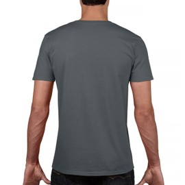 Raised in Hell Men's Graphic V-Neck T-Shirt - Legendary American Muscle Car Design X-Large Charcoal