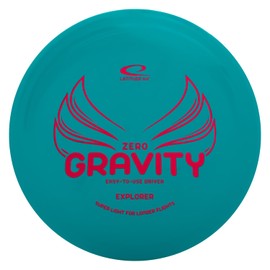 Latitude 64 Zero Gravity Explorer | Slightly Overstable Disc Golf Fairway Driver | Floats in Water | Lightweight & Accurate | Frisbee Disc Golf Driver | Grippy Base Plastic | 120-130g (Blue)
