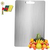 2026 New Stainless Steel Double Sided Chopping Board, Large Double-Sided
