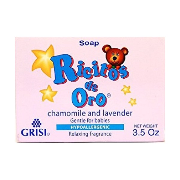 Grisi Ricitos de Oro Hypoallergenic Chamomile & Lavender Bath Soap - 3.5 Oz.