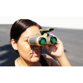 Kids Night Vision Secret Super Spy Cool Binocular Green Surveillance Scope Telescope Gadget with Pop-Up Light Search. Shines Up To 25 Feet in the Dark! Makes a Perfect Toy Gift for Boys or Girls!