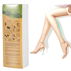 Papel Depilatorio, 100 piezas/Bolsa Pierna Axila de Depilación Depiladora no Tejida Papel Encerado
