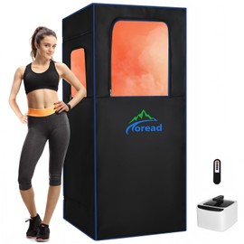 TOREAD Single Person Portable Steam Sauna Box Full Size Sauna 300D Canvas, 2.6L