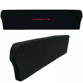 MIDWEST CORVETTE Corvette Red Script Emblem Trunk Compartment Divider C5 98-04