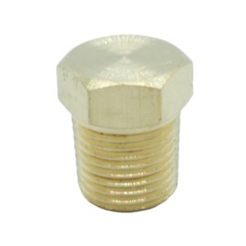 CDQBWKJGFJ 10 Pcs Brass Hex Head Plug 1/8" NPT Male Pipe Fitting