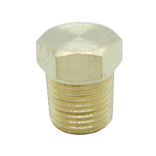 CDQBWKJGFJ 10 Pcs Brass Hex Head Plug 1/8" NPT Male