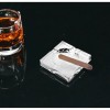 Homeroots 7" Clear Crystal Square Tabletop Cigar Ashtray