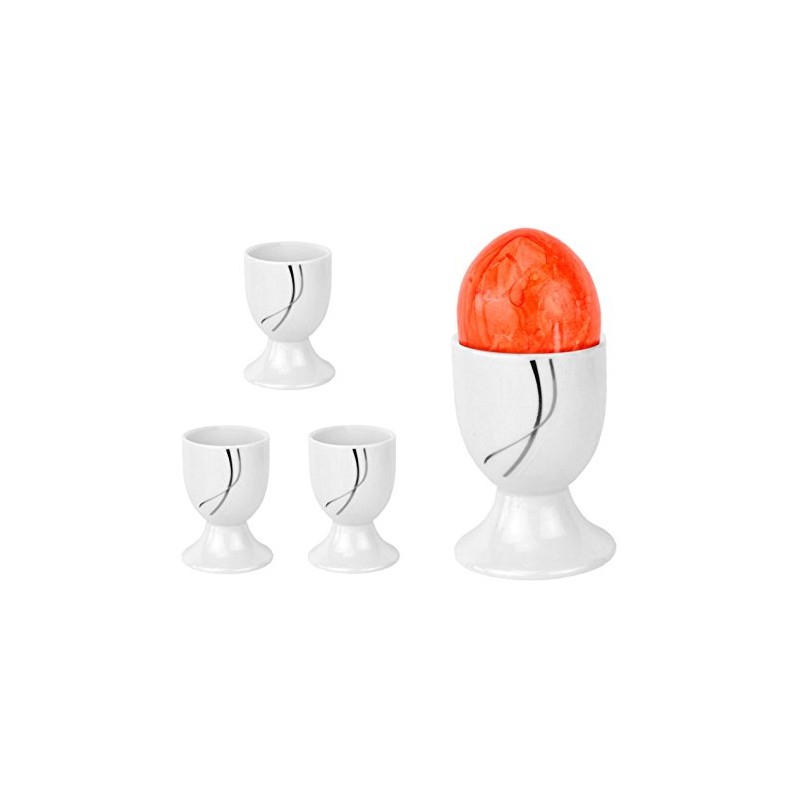 Van Well Set of 4 Egg Cups 4.8 cm White