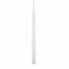 Quasimoon Medium 17 x 1" White Tassel Strand with Beaded 13-inch Crystal Clea...